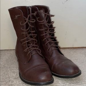 Brown Combat Boots